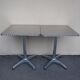 2 outdoor aluminum bistro tables garden terrace
