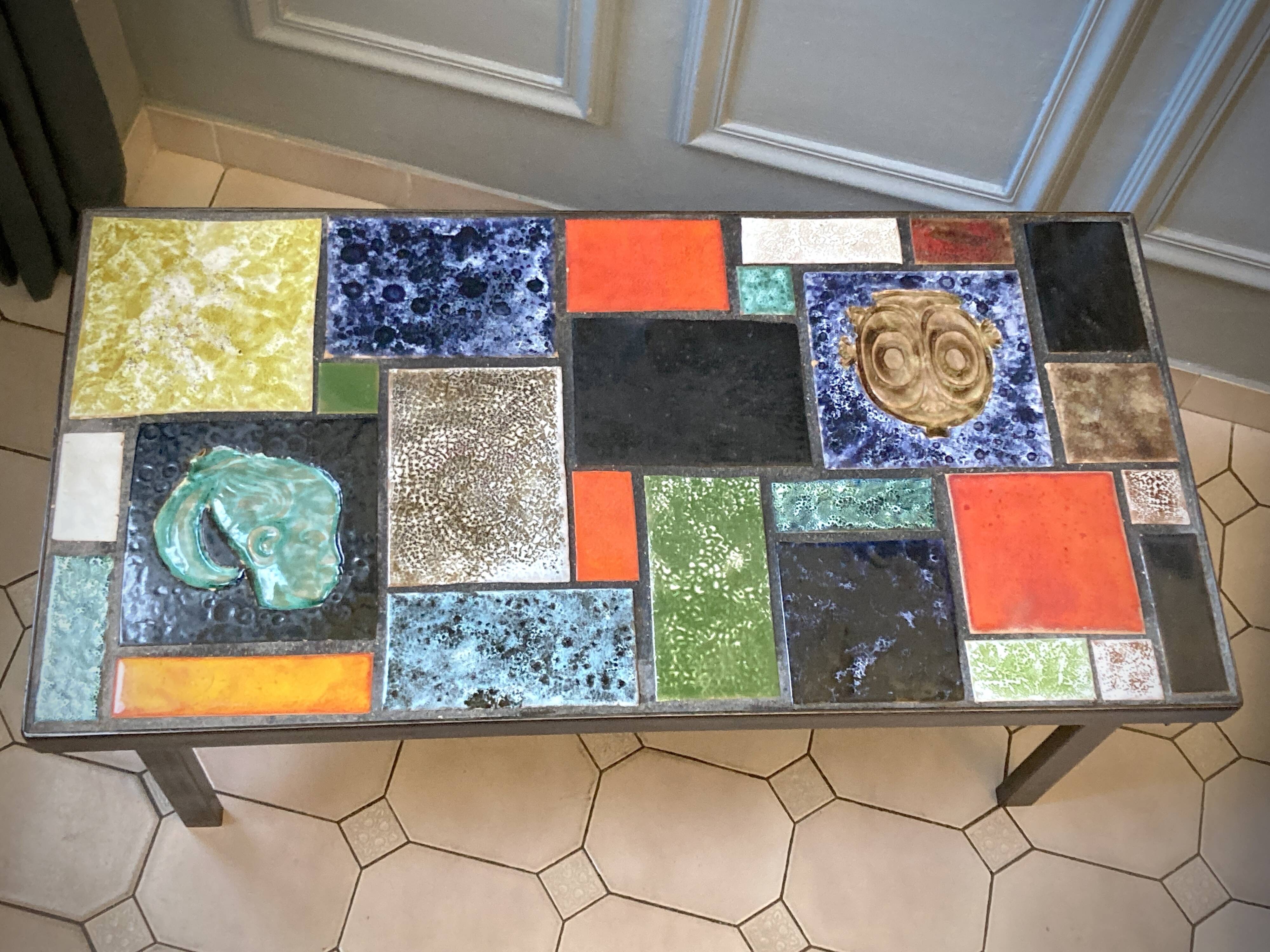 1970s ceramic coffee table