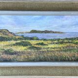 Vintage original landscape oil painting by N.Stern