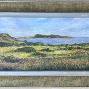 Peinture à l'huile originale de paysage vintage de N.Stern