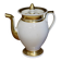 Porcelain verseuse from Paris, gold fillets, Empire period.