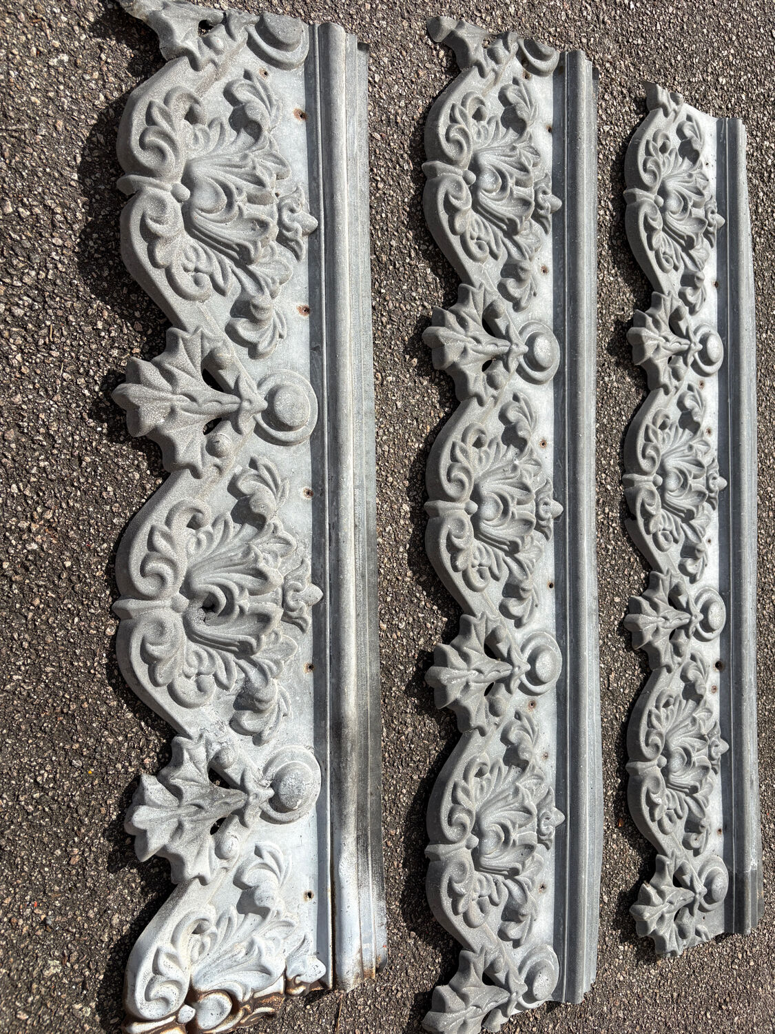Zinc roof flashing