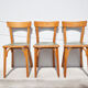 Set of 3 baumann stamped bistro chairs