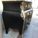 Commode "tombeau" patiné noire style régence