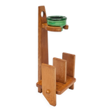 Magazine rack ashtray holder by Guillerme et Chambron