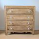 Art Deco chest of drawers in oak and porcelain