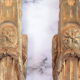 2 ornaments of bronze furniture bases