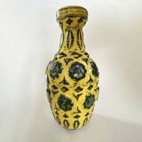 Vintage BAY KERAMIK vase model 76 20 – yellow green – West Germany