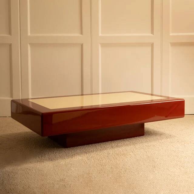 Lacquered coffee table 1970s