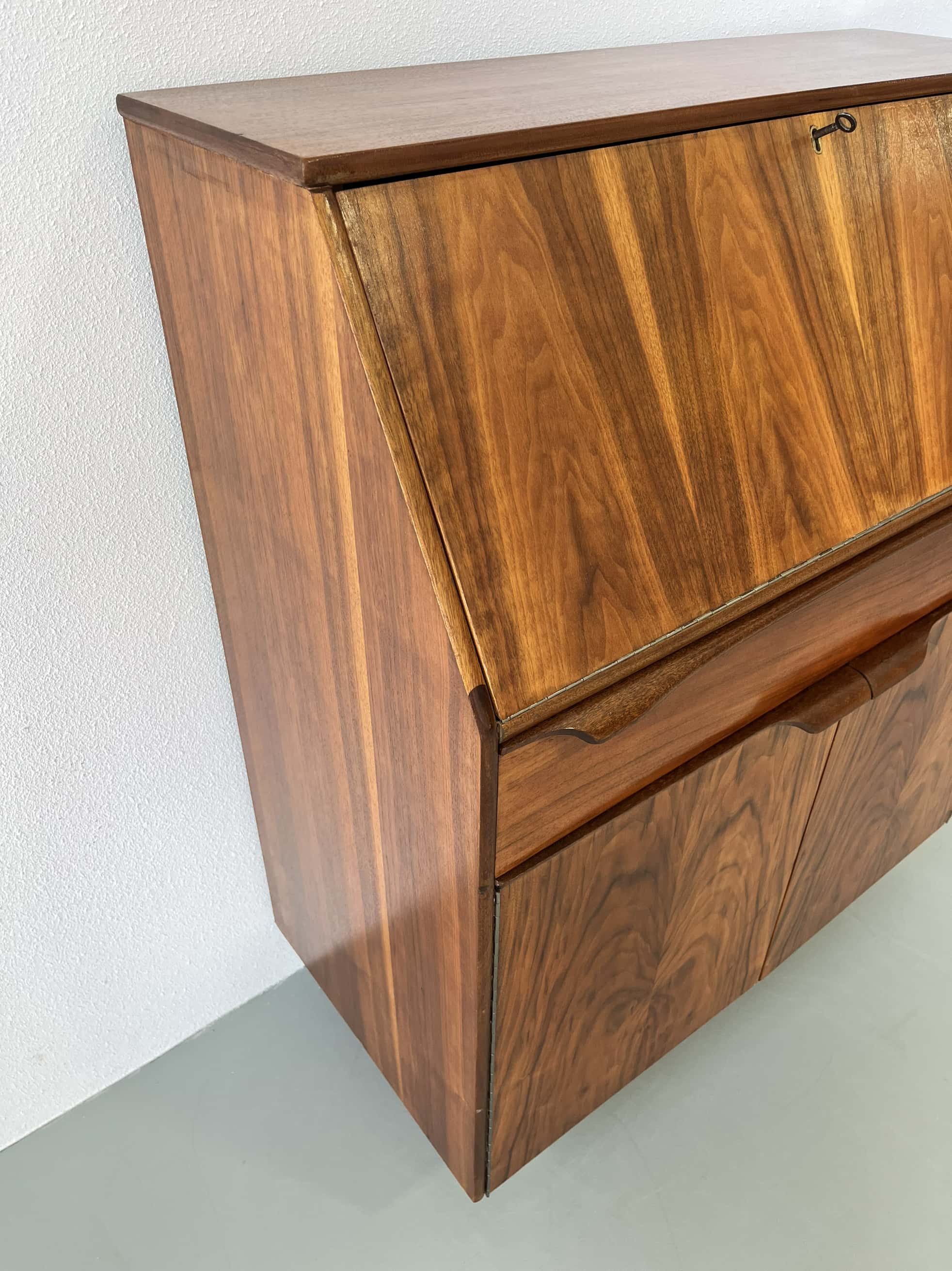 Vintage secretary desk English, Sutcliffe of Todmorden