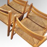 Set of 4 Asserbo chairs by Borge Mogensen for AB Karl Andersson & Soner 1960s