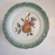 2 plates slip f.f pexonne in opaque porcelain