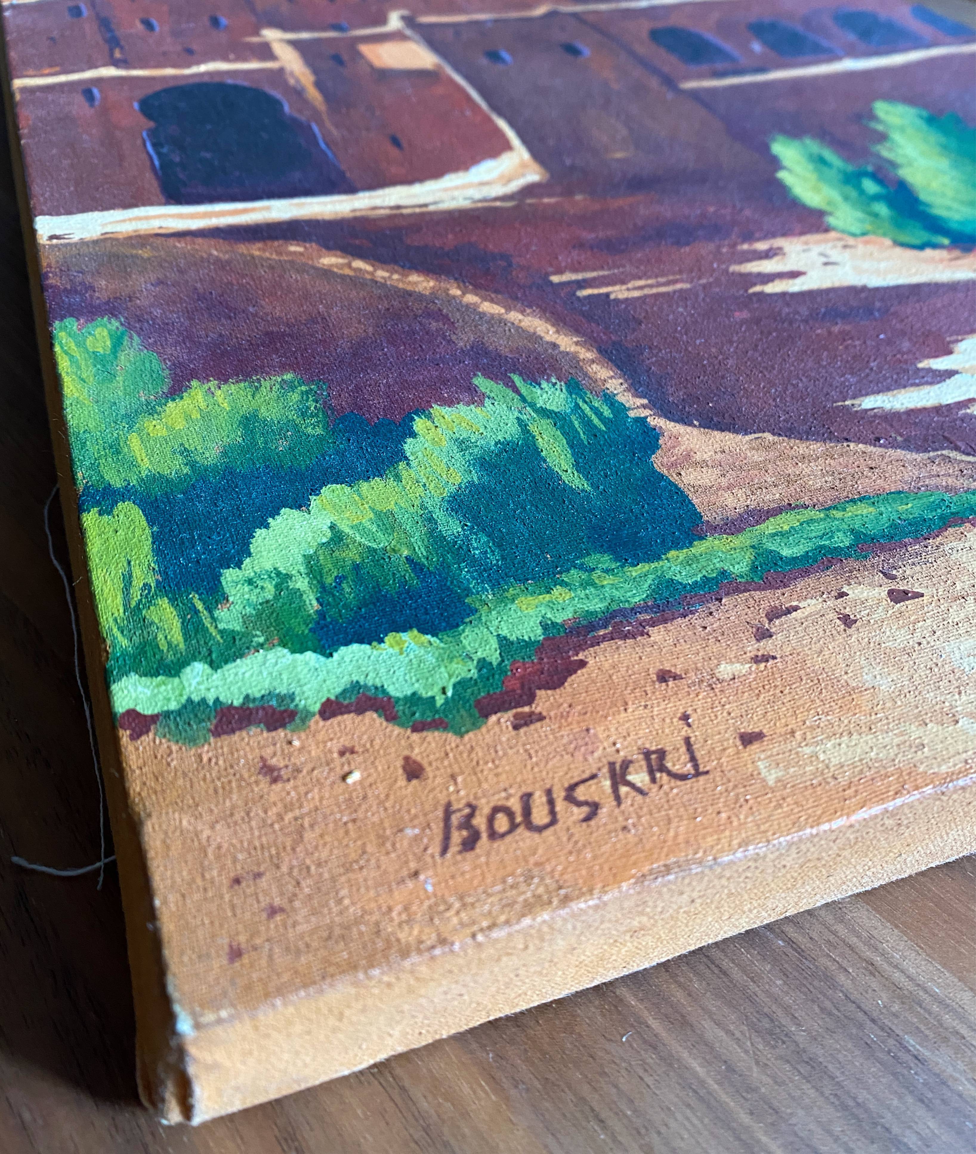 Painting HST Rachid Bouskri artist from Tinjdad (Morocco) Orientalist