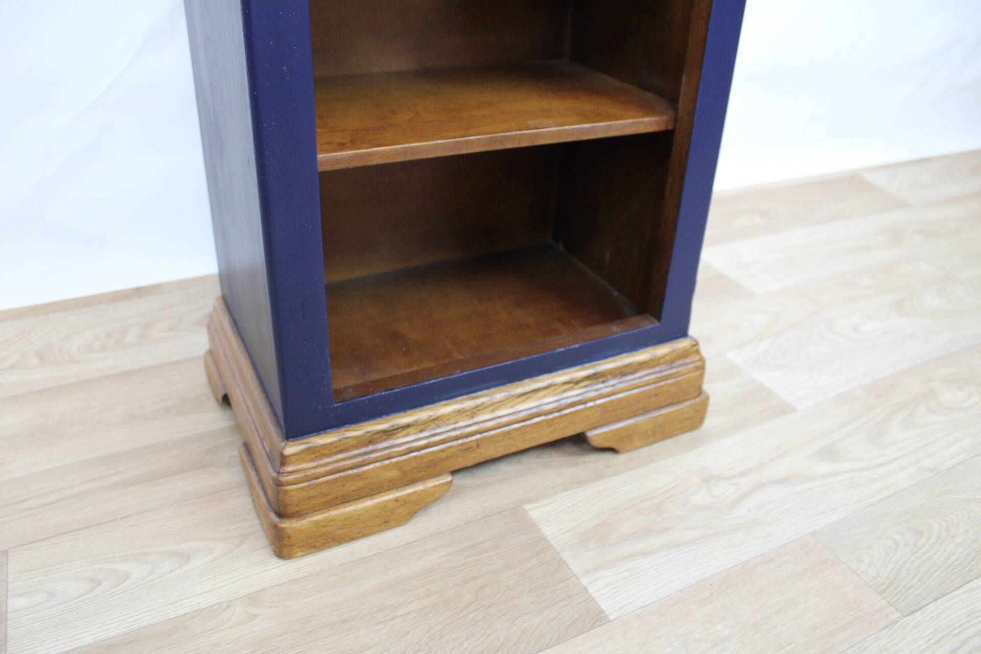 Renovated bookcase with 4 shelves and 2 drawers, France 1960