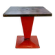 Tolix metal square table