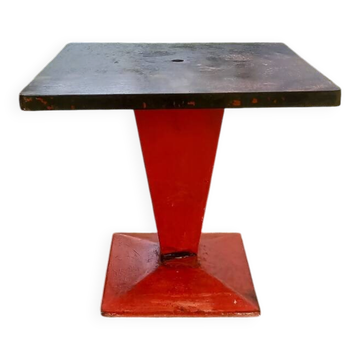 Tolix metal square table