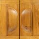 Two-door buffet in solid elm from Maison Regain, c. 1970.