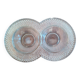 Crystal salt and pepper shakers