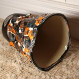 Fat lava vase - ocean rockery - handmade - vintage