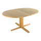 Juul Kristensen for JK Møbler oval oak extendable dining table 'Nakskov'