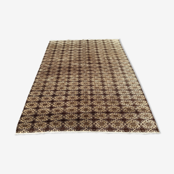 Vintage Turkish rug, tribal wool carpet, 272x200cm