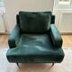 Set of 2 green velvet armchairs Camif