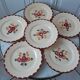 Set of 6 flat plates Loncgamp model Agen 30s