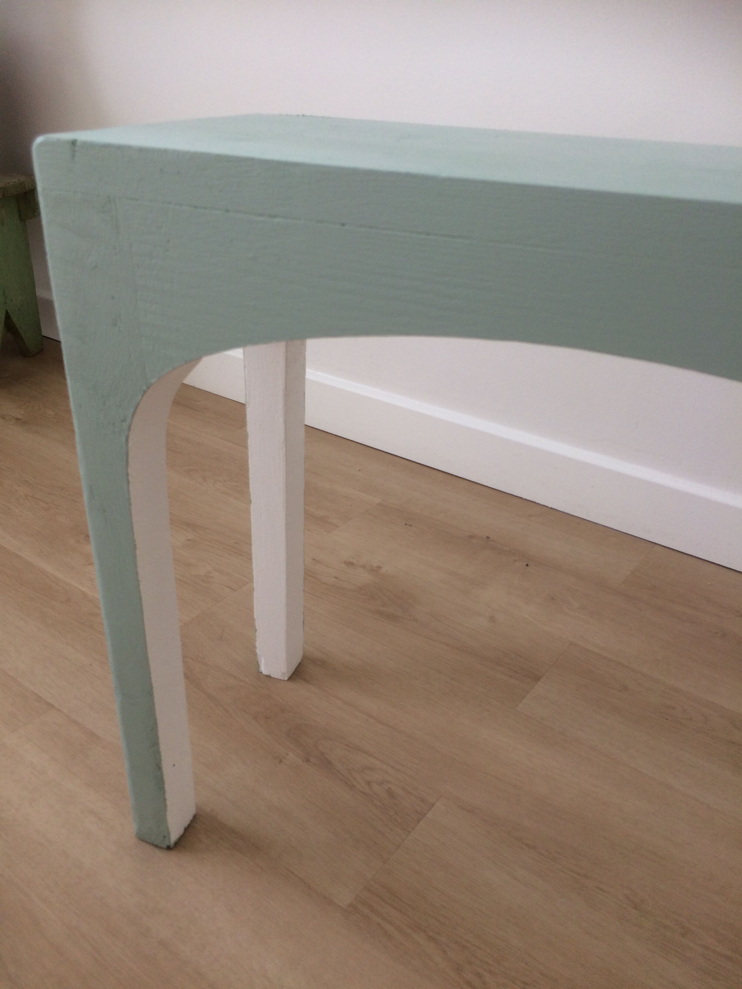 Vintage 60s wooden cobbler bench