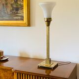 Brass table lamp by Officine A Boffelli Milano Italy 1935