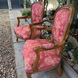 Pair of pink armchairs