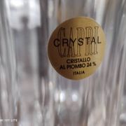 Set of 12 vintage Italian crystal champagne flutes Capri model with original boxes