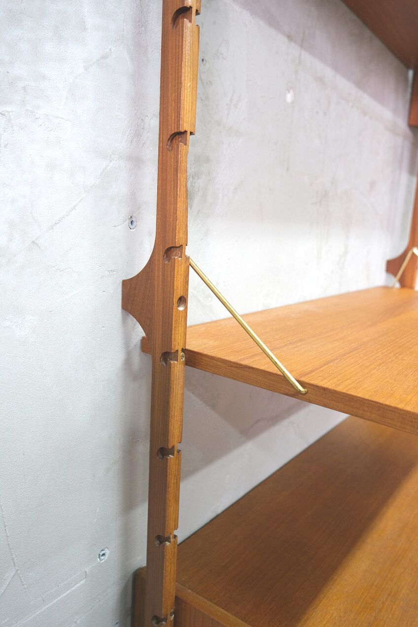 Mid-Century Modular Teak Wall Unit by John Texmon for Blindheim Mobelfabrik, Norway,  1960s