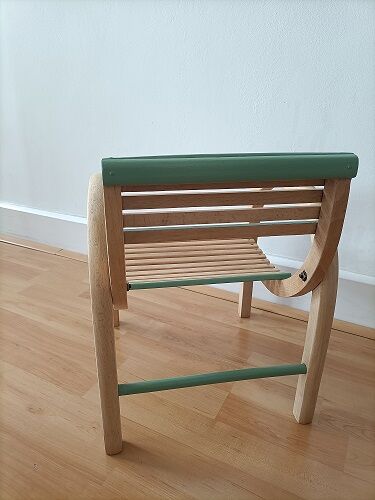 Chaise baumann en bois courbe