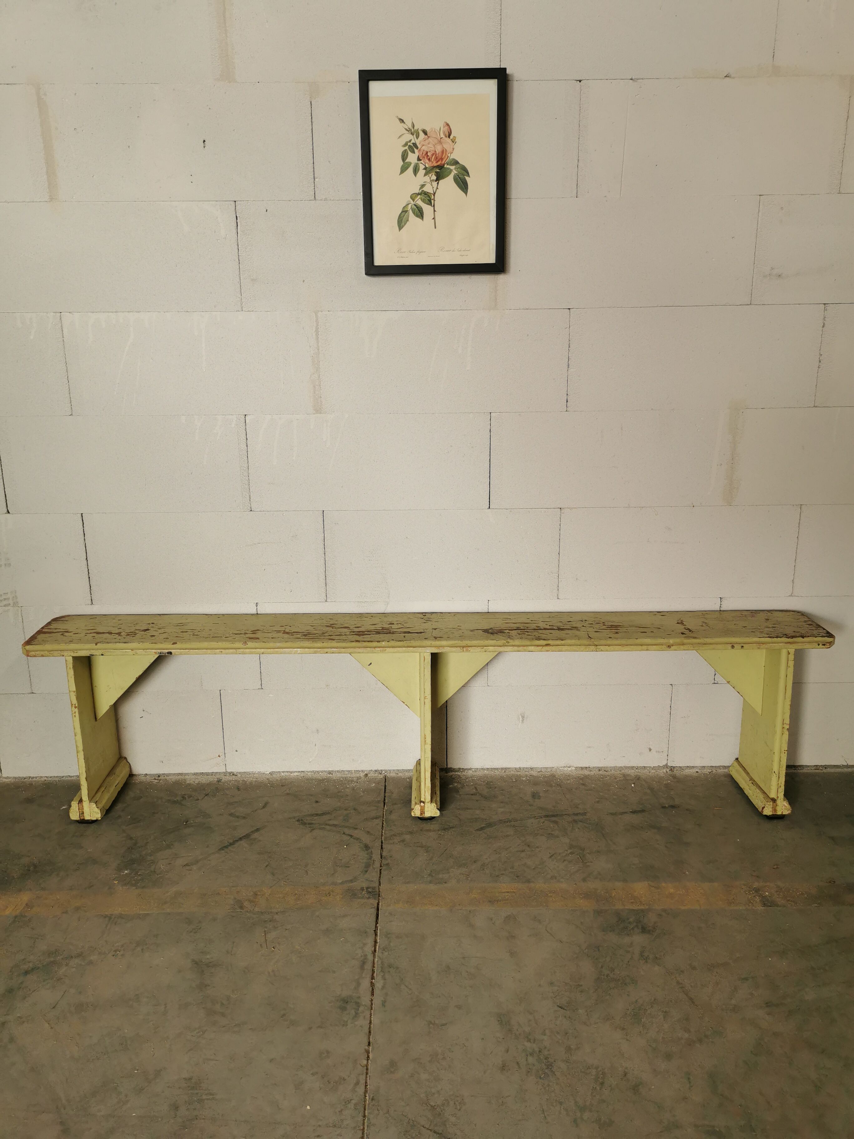 Paire de bancs en bois