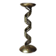 Twisted brass candlestick "Barley Twist" Mid-Century modern, 1950-1970