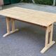 Rectangular extendable dining table in the style of Rainer Daumiller, 1970.