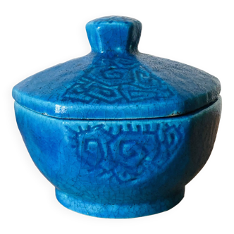 Lachenal blue ceramic box