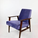 Fauteuil Vintage Renard Violet Indigo, 1970s