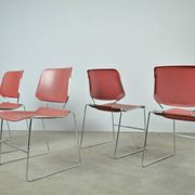 MATRIX Krueger dining chairs designed by Thomas Tolleson, 1970s USA