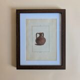 Ancient antique pottery engraving