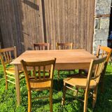 Cherry wood farmhouse table circa 1930