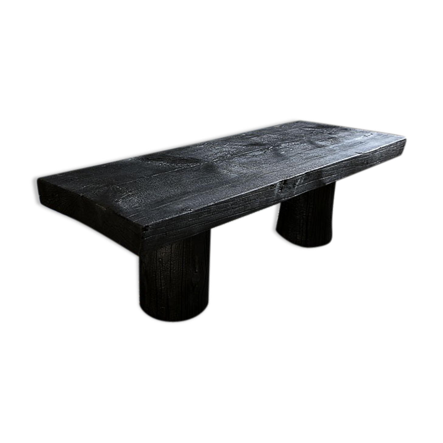 Shou-sugi-ban burnt wood coffee table