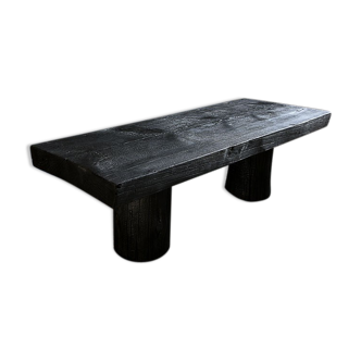 Shou-sugi-ban burnt wood coffee table