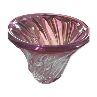 Val Saint Lambert crystal vase