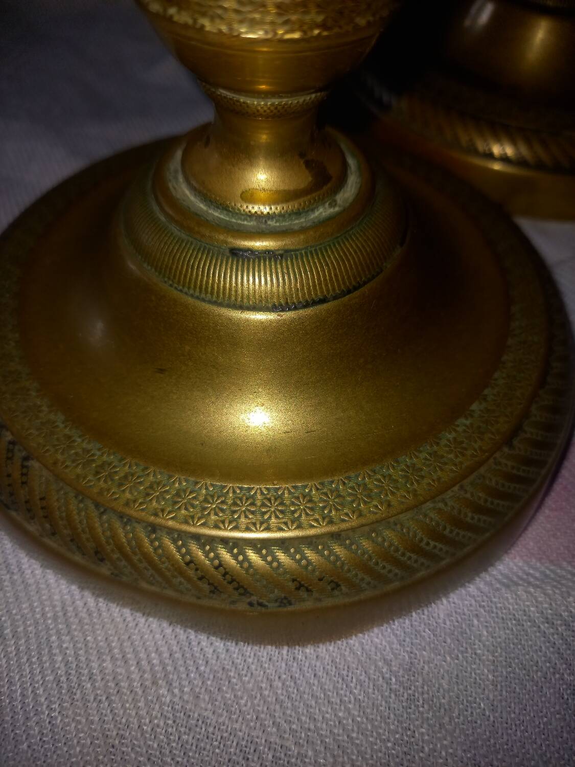 Pair of antique candlesticks