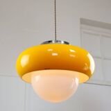 Large Space Age Model Best Pendant from Guzzini in Yellow, 1970s