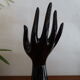 Hand ceramic black vintage ring holder
