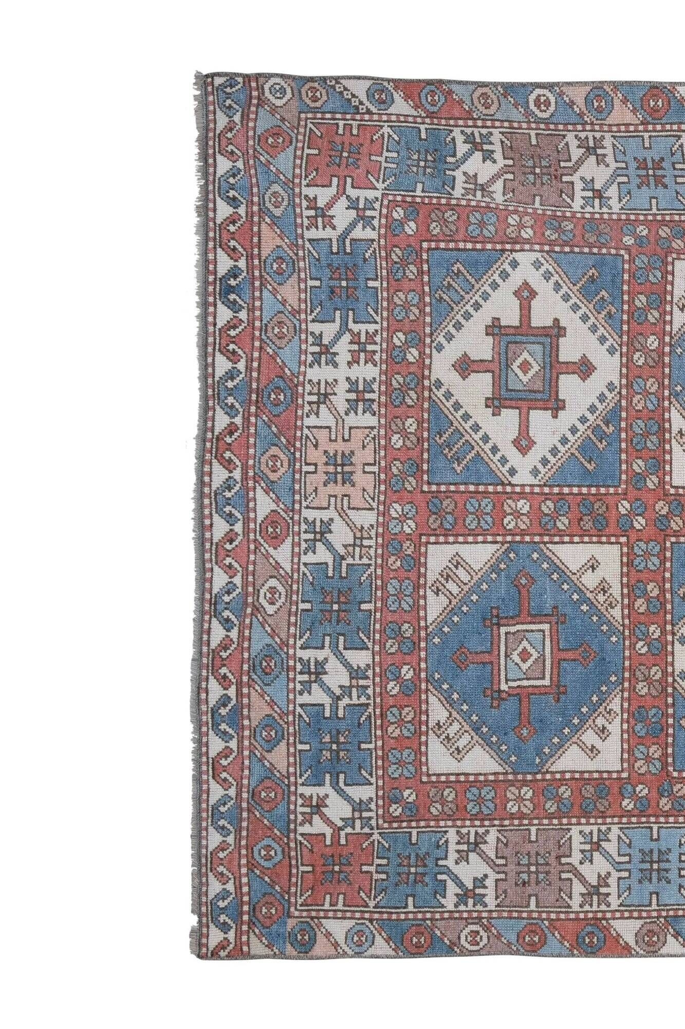 Vintage Turkish Oushak rug 143x213 cm