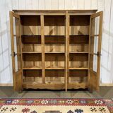 1950s school library in chestnut wood