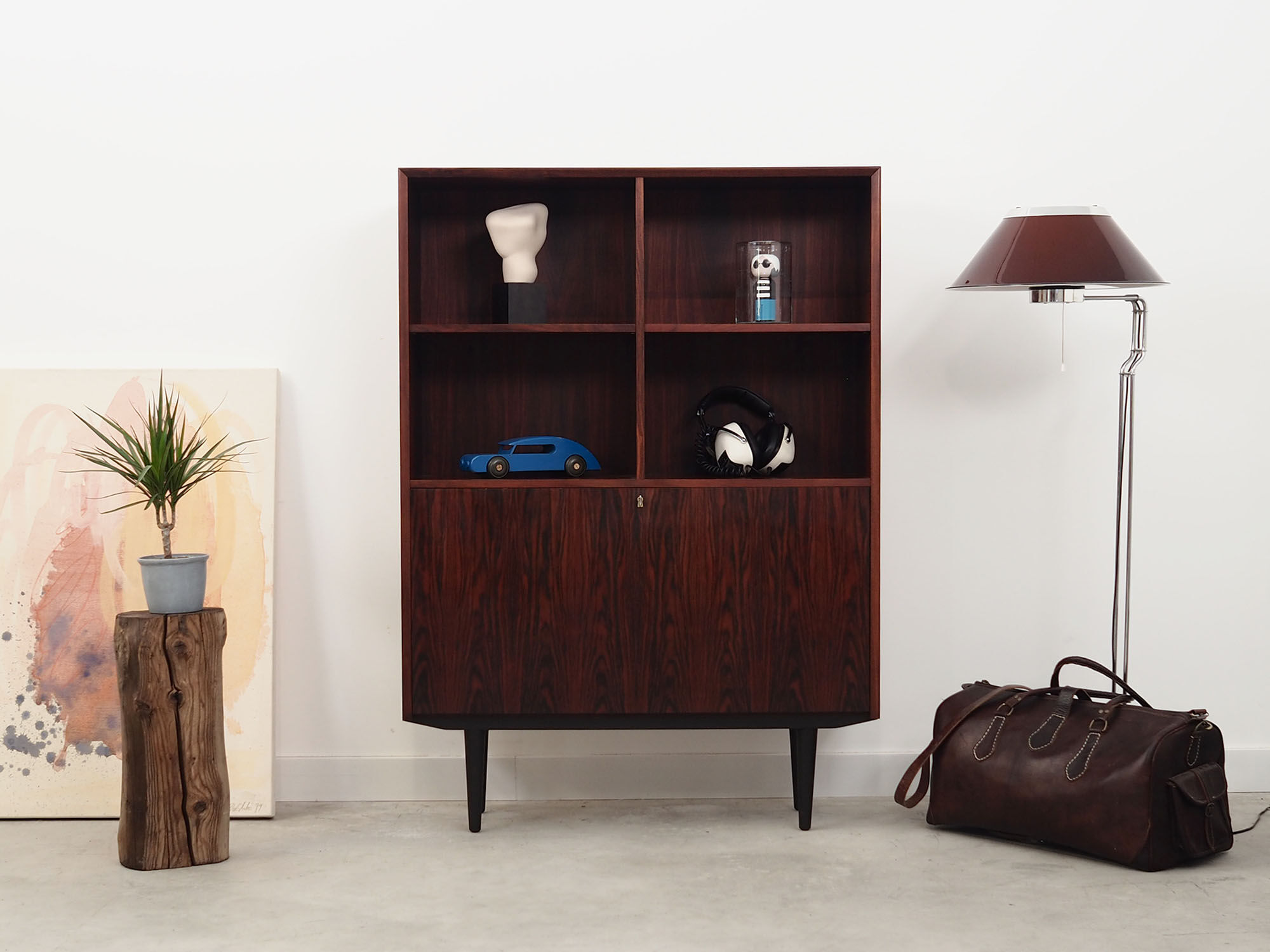 Rosewood bookcase, Danish design, 60's, produced by Brouer Møbelfabrik